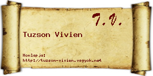 Tuzson Vivien névjegykártya