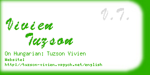 vivien tuzson business card